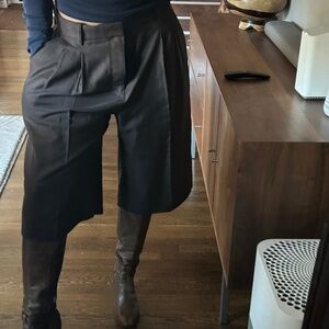 ALC brown soft suiting short